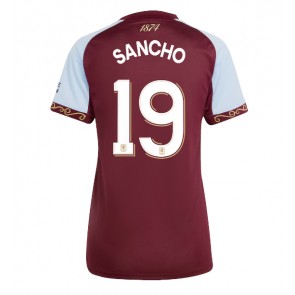 Aston Villa Jadon Sancho #19 Dámské Domácí Dres 2025-26 Krátký Rukáv Aston Villa Jadon Sancho #19 Dámské Domácí Dres 2025-26 Krátký Rukáv
